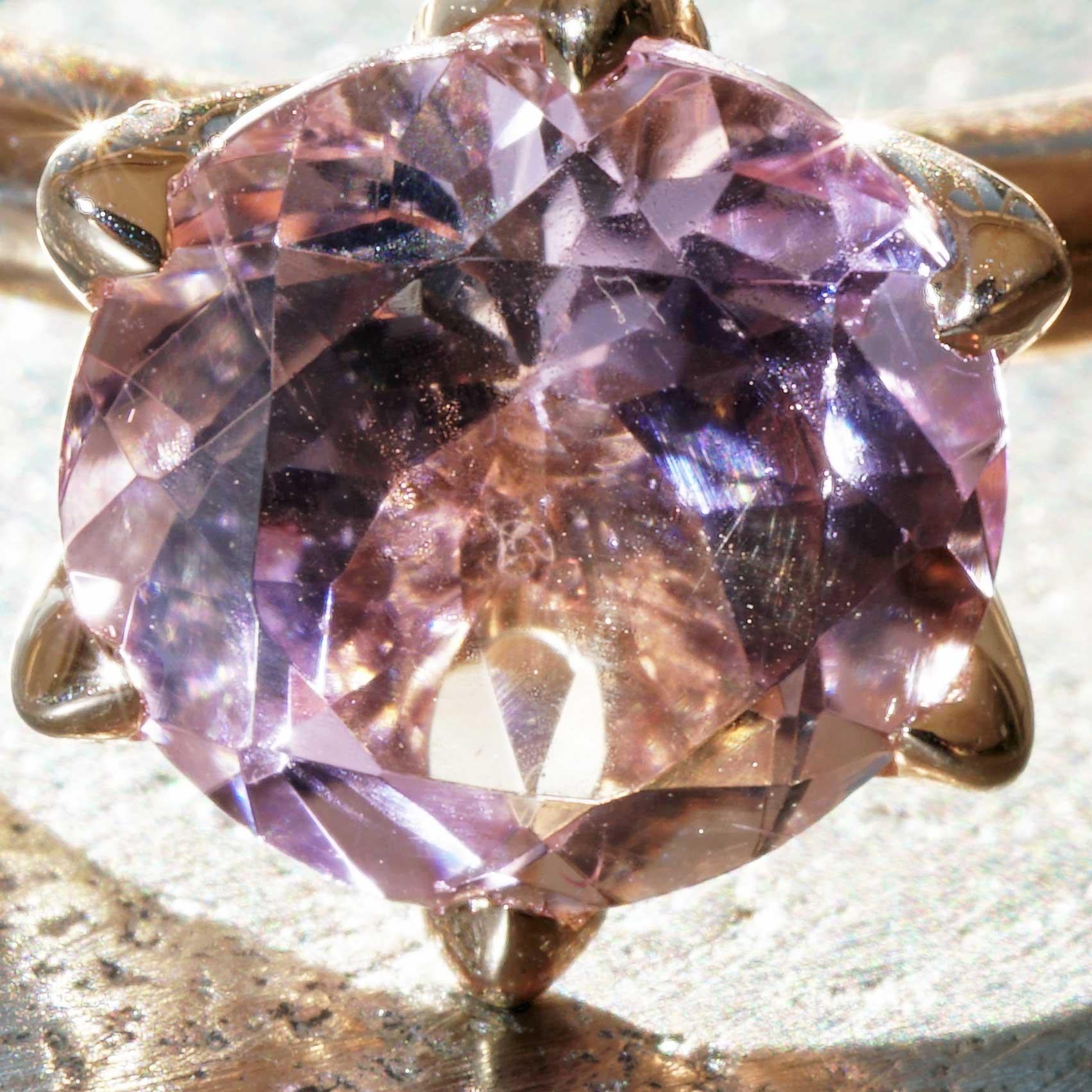 Pink Tourmaline Ring made in Italy Valenza  finest Goldsmith´s Work Bestseller For Sale 5