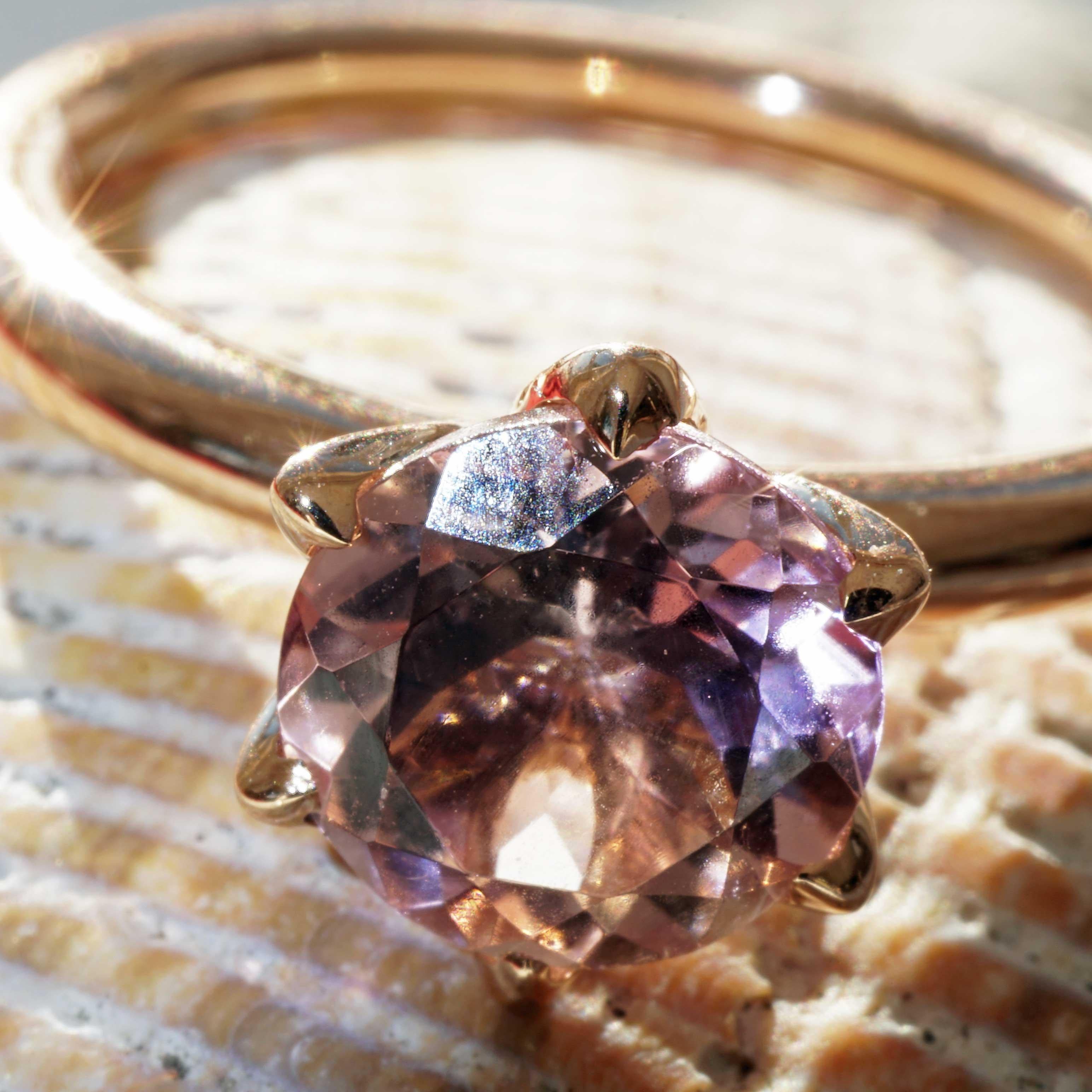 Pink Tourmaline Ring made in Italy Valenza  finest Goldsmith´s Work Bestseller For Sale 3
