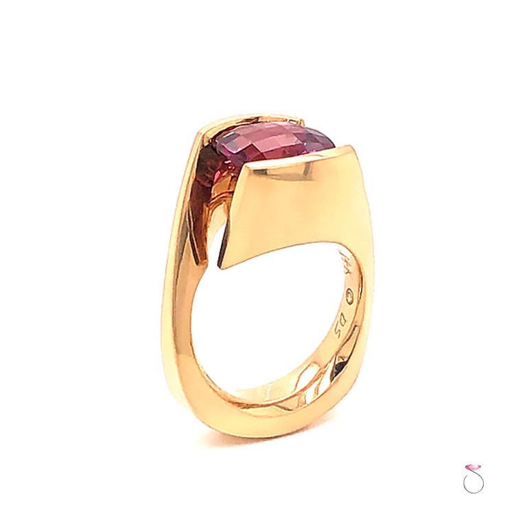 statement pink tourmaline ring