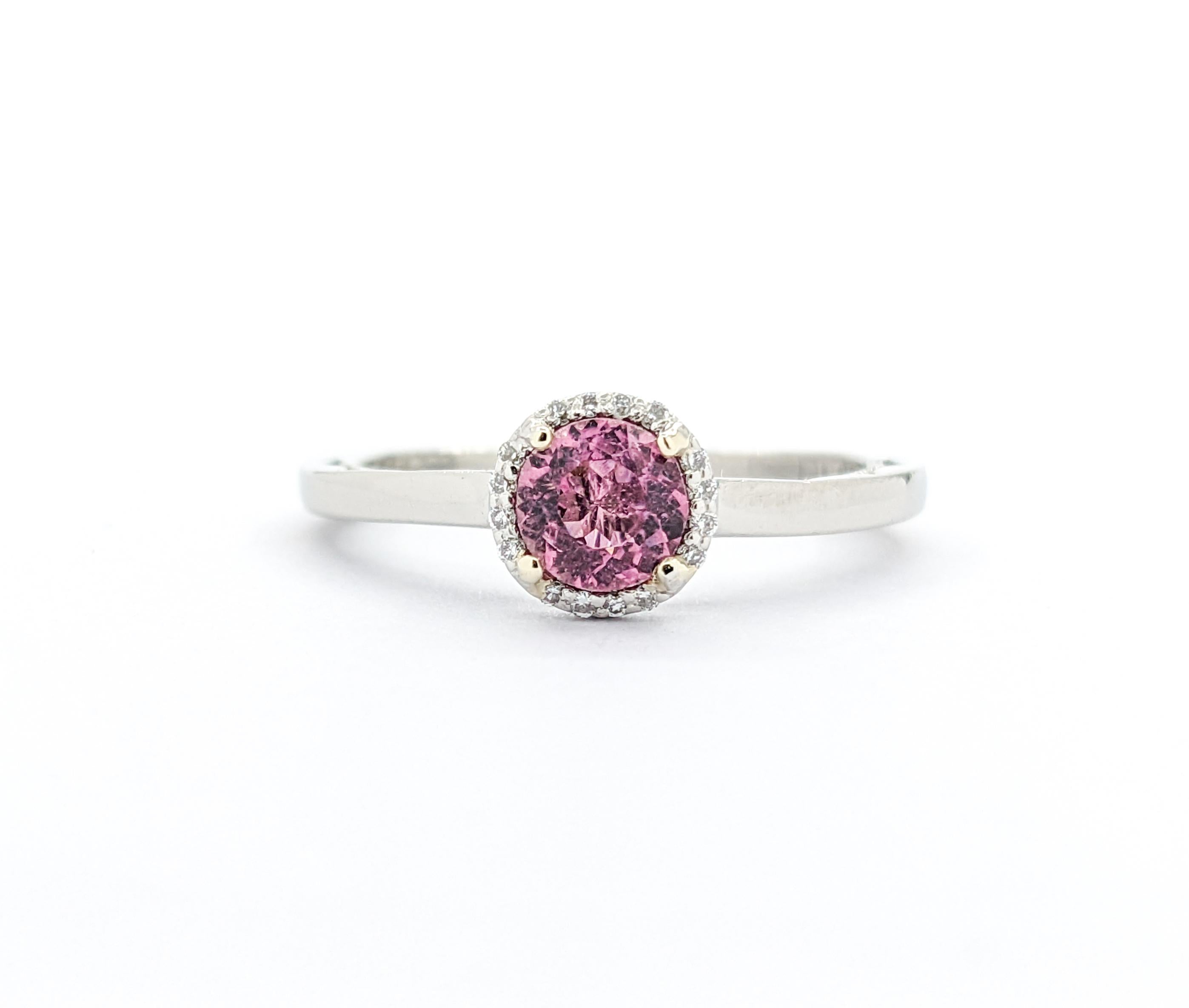 Anillo Tacori Turmalina Rosa Con Diamantes En Platino en venta 5