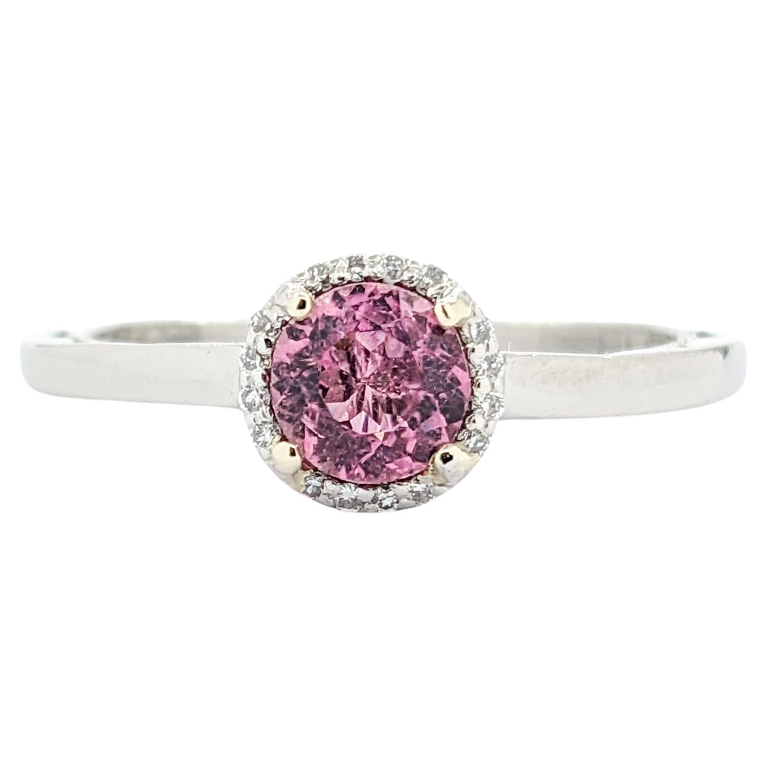 Pink Tourmaline Tacori Ring With Diamonds In Platinum