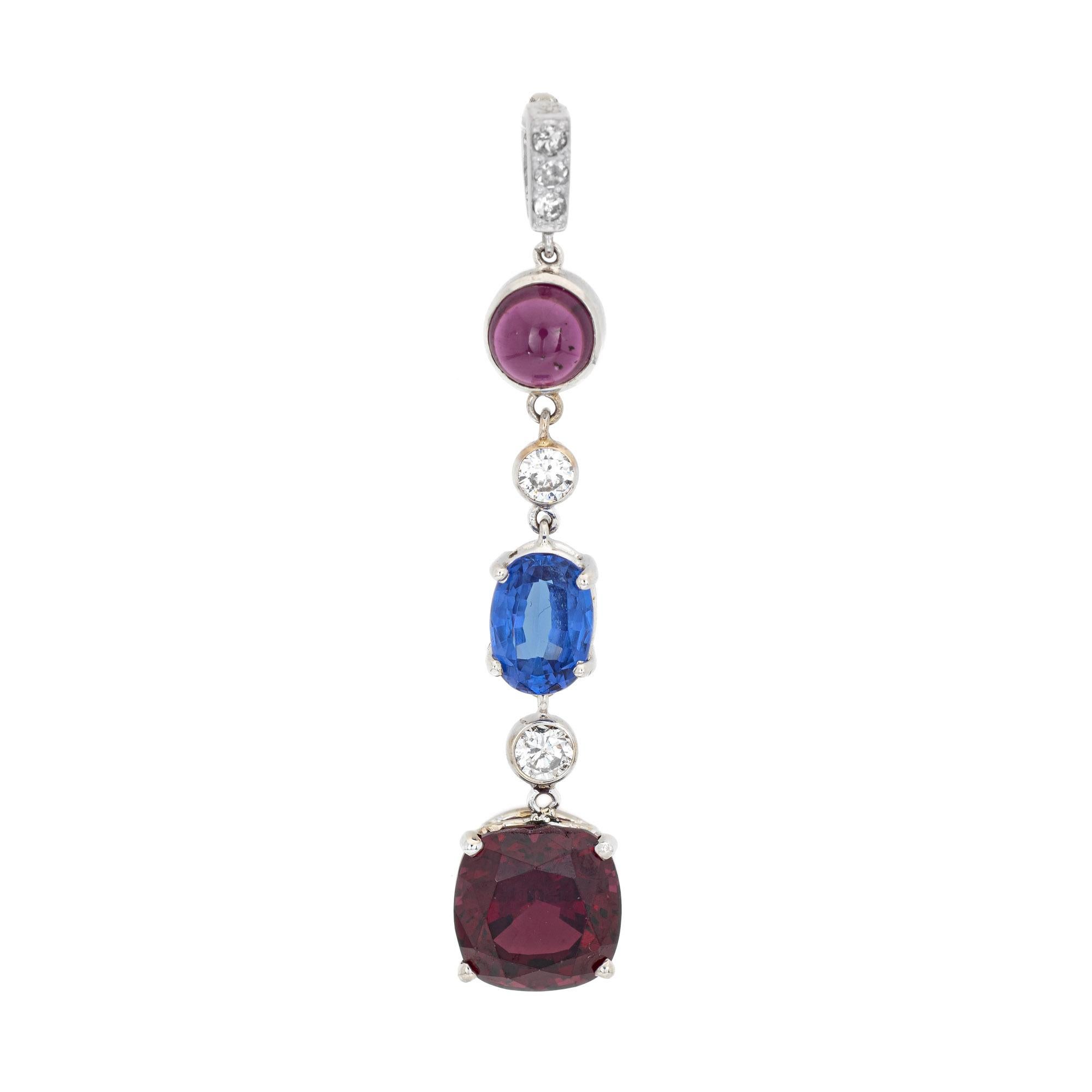 Contemporary Pink Tourmaline Tanzanite Garnet 2