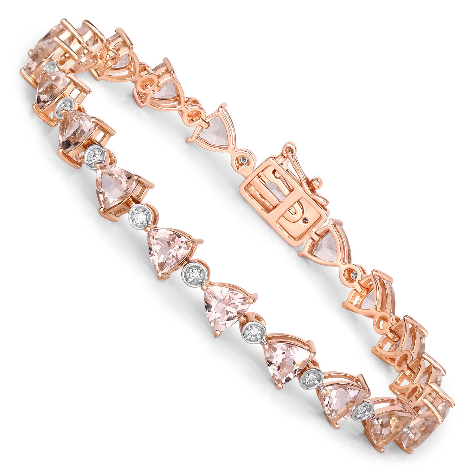 rose gold morganite bracelets