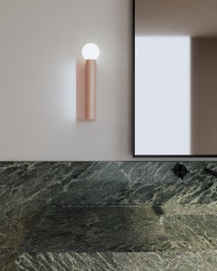 Pink Tube and Rectangle Wall Light by Atelier Areti