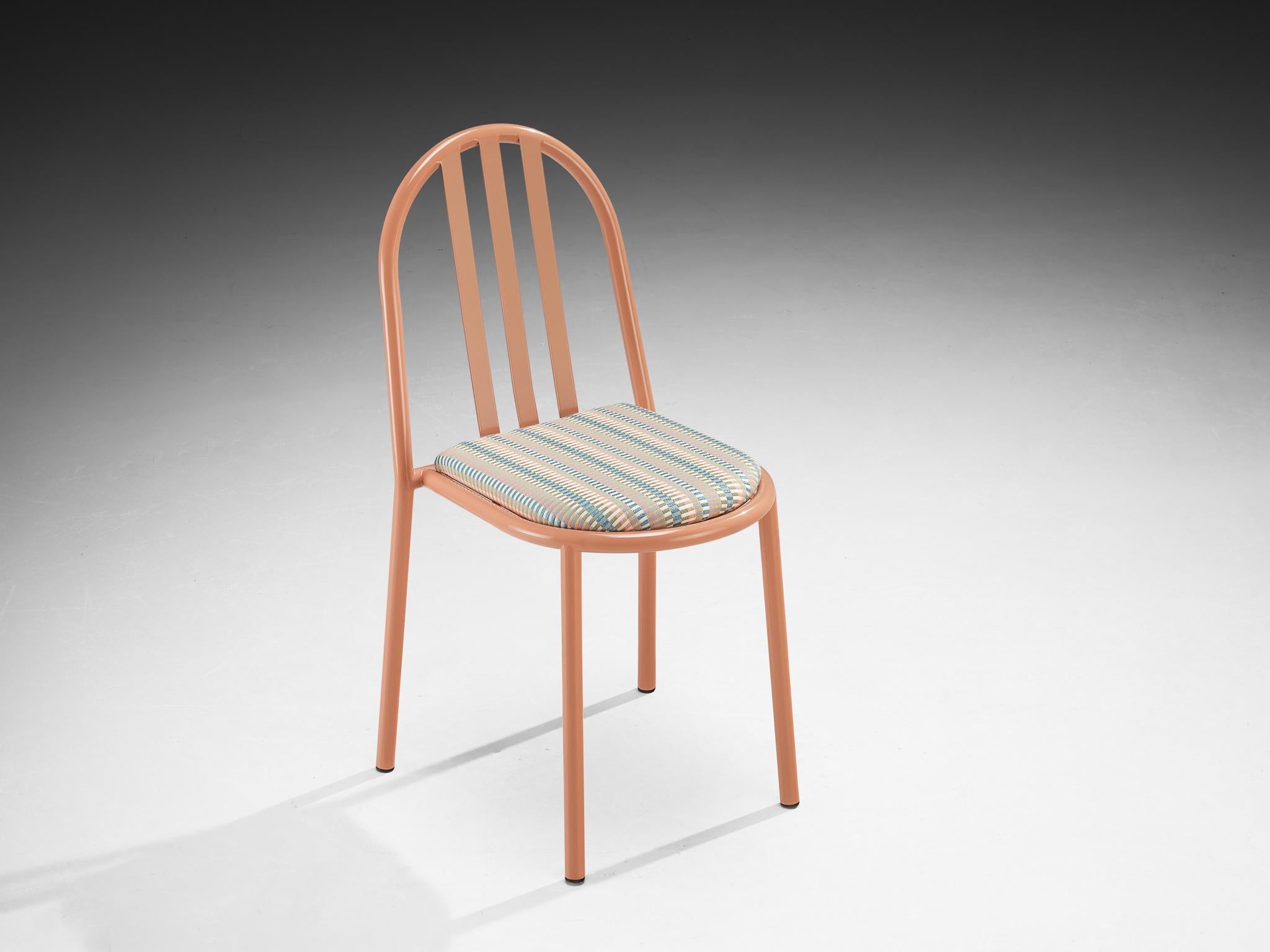 Francese Sedie tubolari in acciaio rosa di Robert Mallet-Stevens in vendita