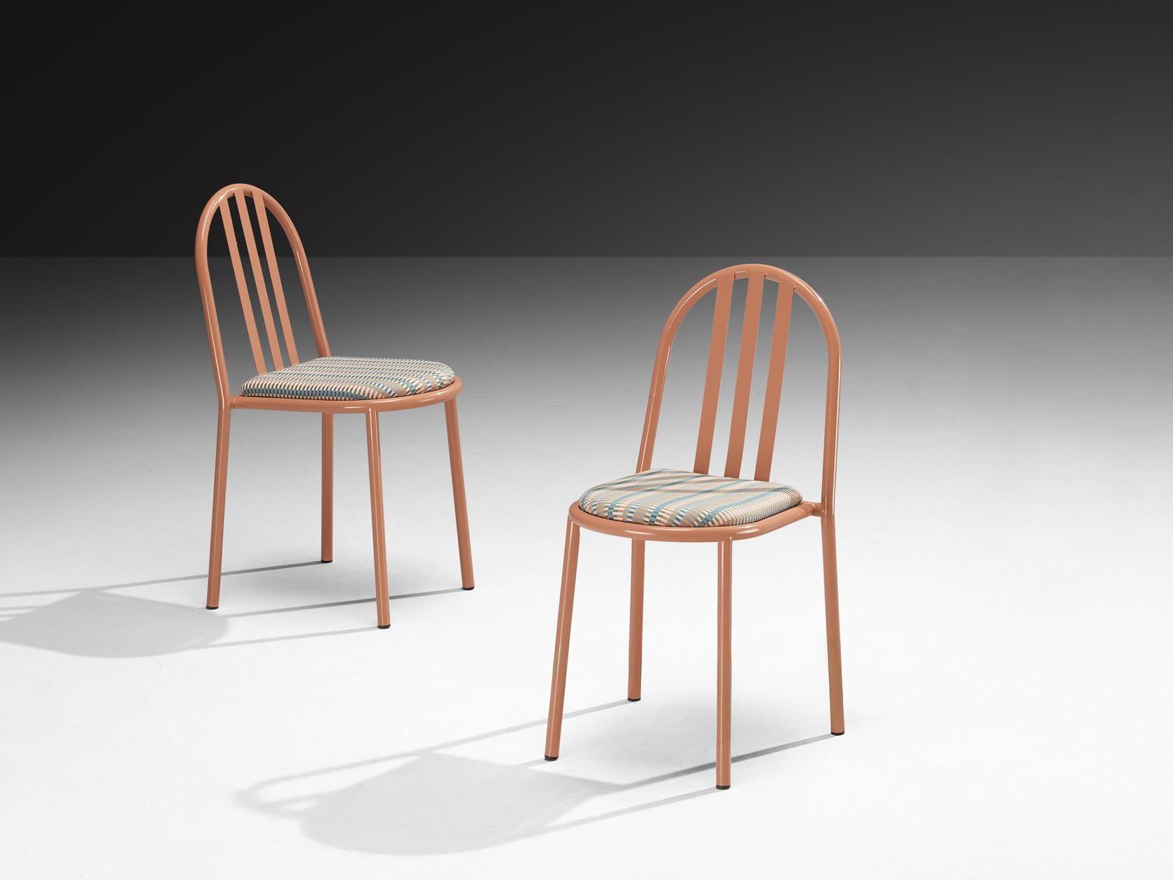 Sedie tubolari in acciaio rosa di Robert Mallet-Stevens In condizioni buone in vendita a Waalwijk, NL