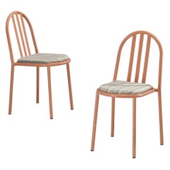Pink Tubular Steel Chairs by Robert Mallet-Stevens