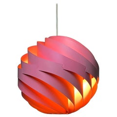 Vintage Pink Turbo Ceiling Light by Louis Weisdorf for LYFA, Denmark, 1970