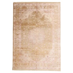 Tapis en soie turque rose Hereke, 09'10 x 13'10