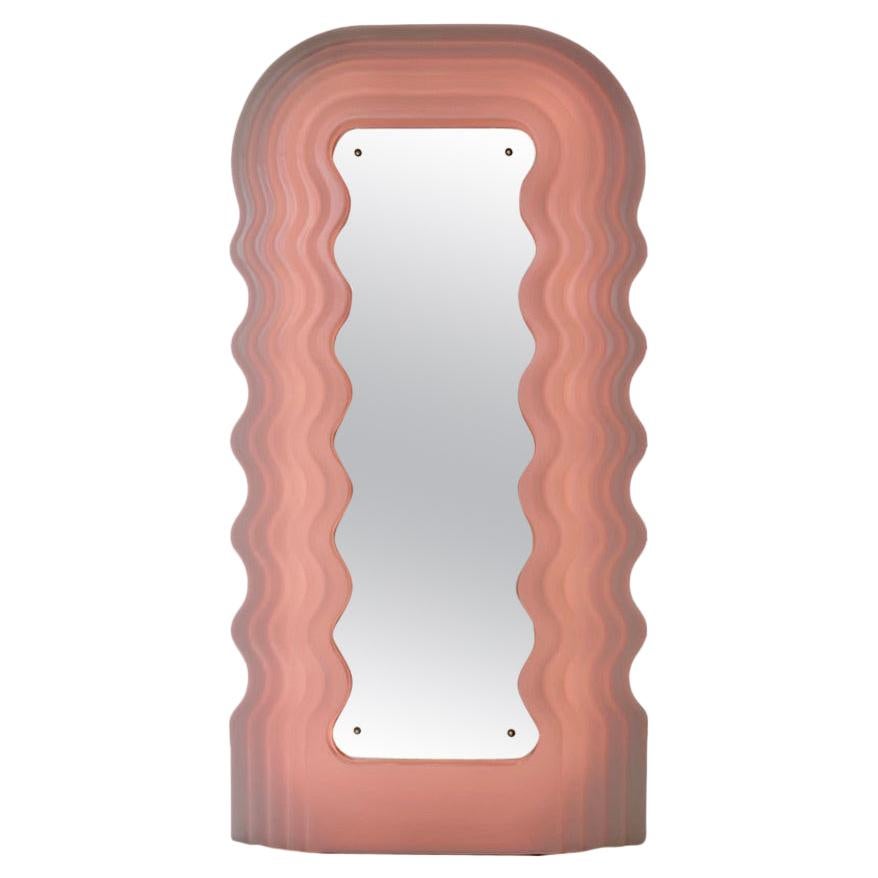 Pink ‘Ultrafragola’ Mirror Designed by Ettore Sottsass for Poltronova, Italy