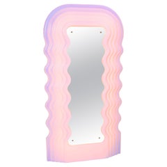Pink ‘Ultrafragola’ Mirror Designed by Ettore Sottsass for Poltronova, Italy