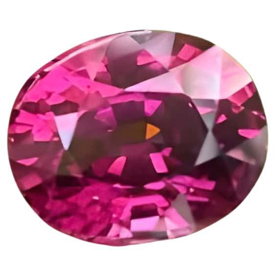 Pink Umbalite Loose Garnet 3.20 Carats Step Oval Cut Natural Malawi Gemstone For Sale
