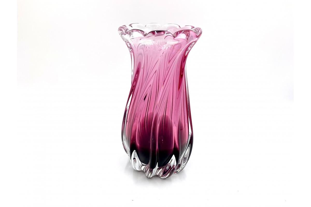 bohemia crystal vase made in czech republic