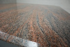Pink Veined Granite Coffee Table, 1980s