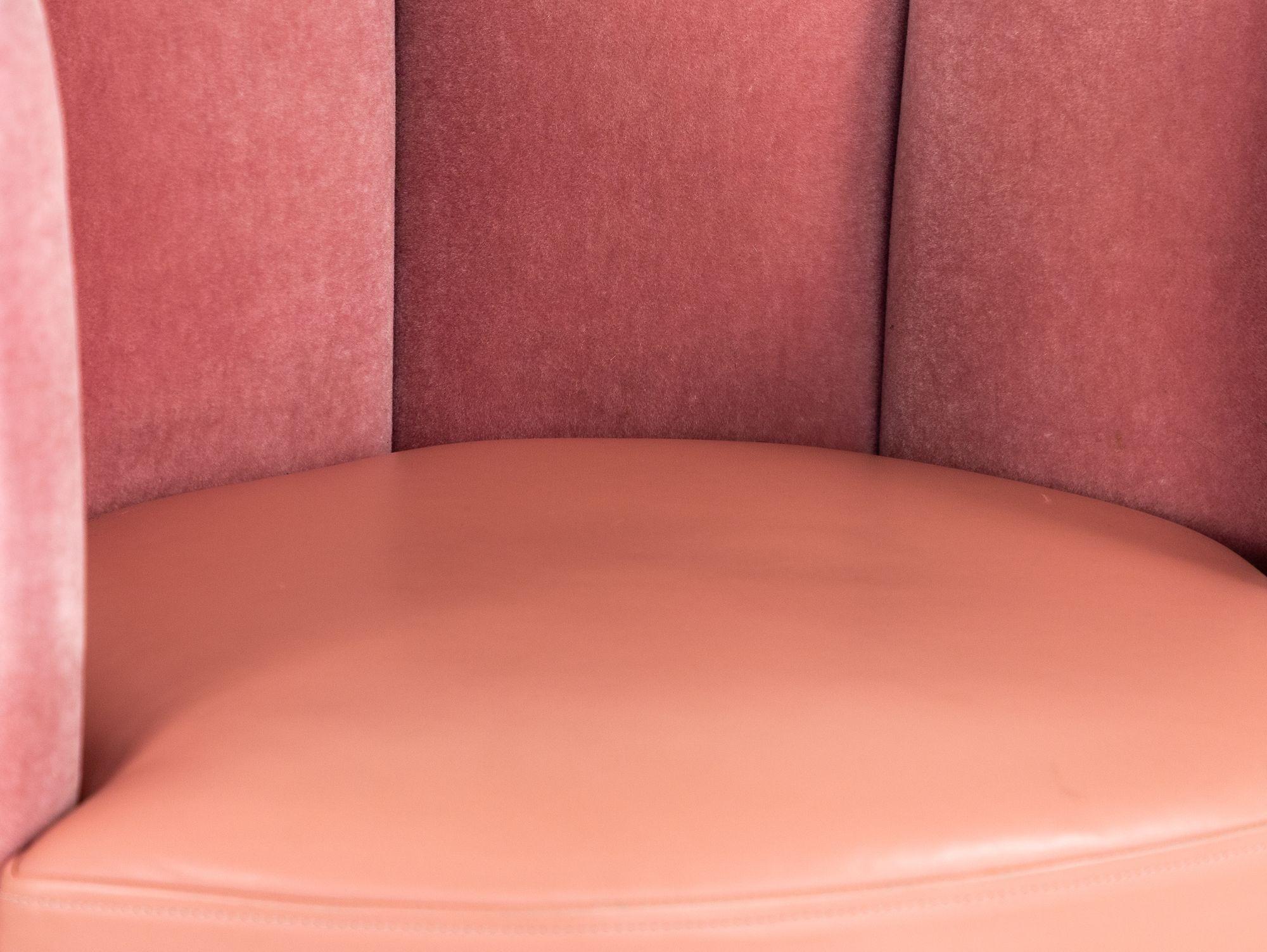 Pink Velvet and Leather Swivel Chair, Sketch Restaurant, London 2014 4