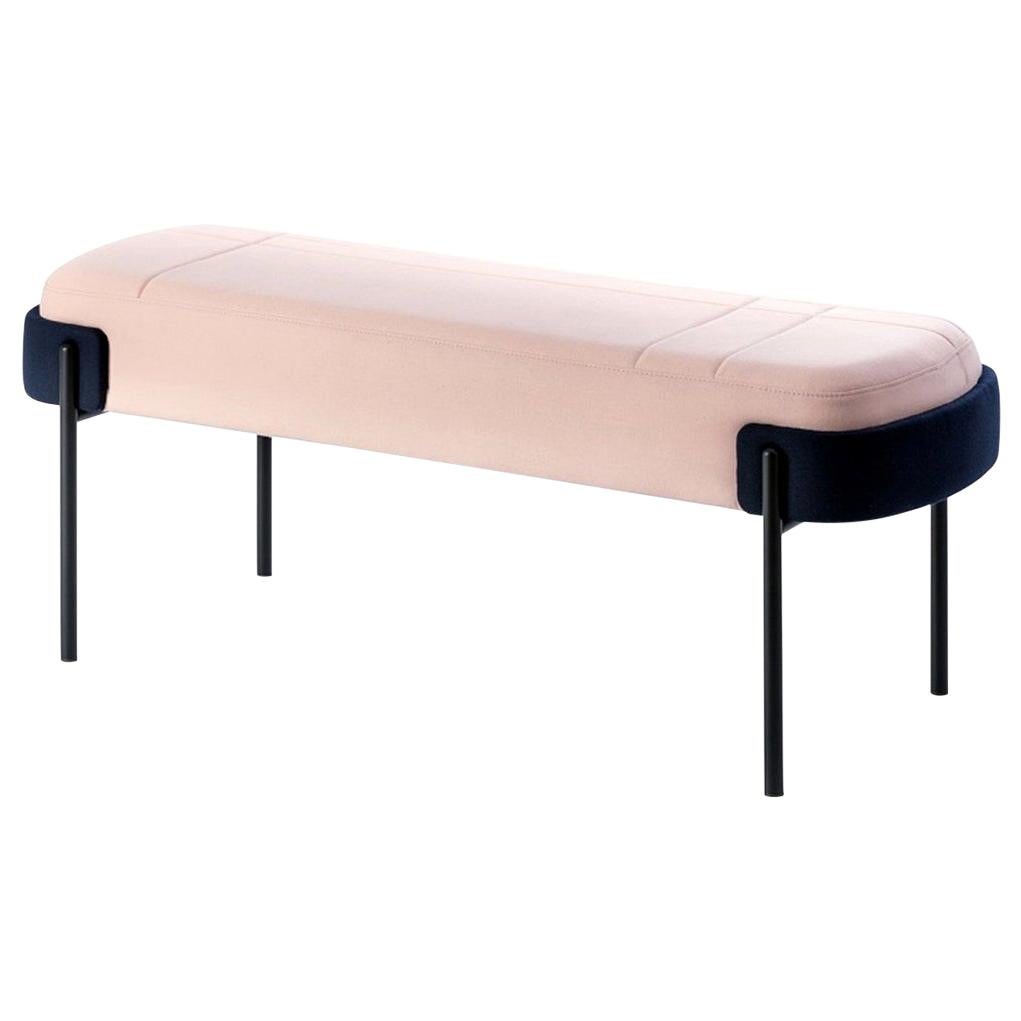 Pink Velvet Bench, Designed by Marco Zito, Made in Italy