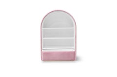 Pink Velvet Bubble Gum Bookcase The II by Circu Magical Furniture