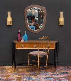 Pink Venetian Glass Mirror