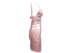 Pink Versus Gianni Versace Satin Bustier Dress Size IT 40