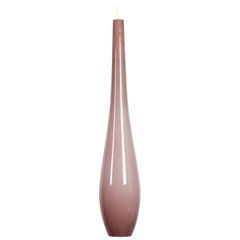 Pink Very Large Elegant Italian Midcentury Murano Glass Pendant Lamp by Vistosi