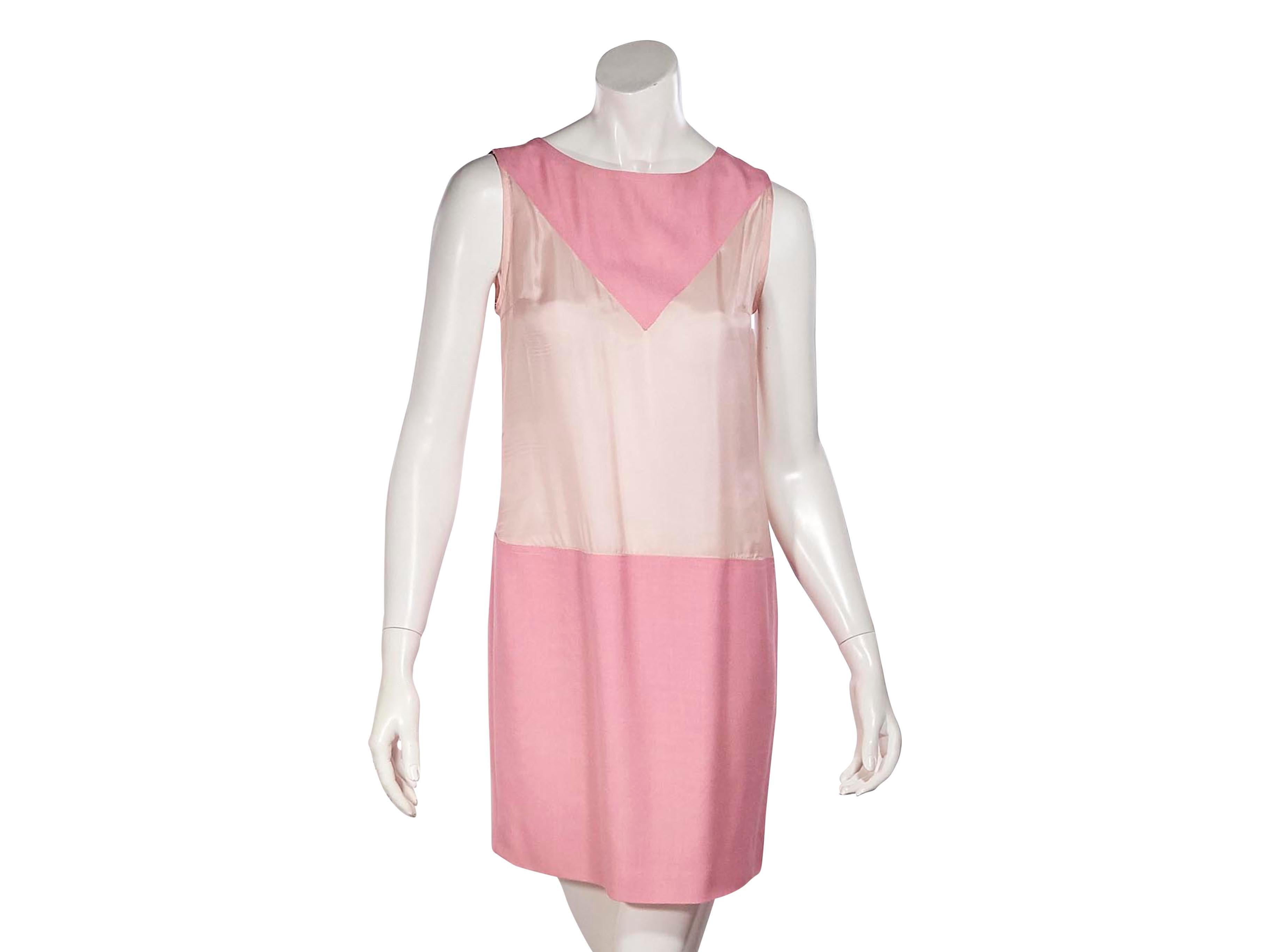 Chanel Boutique Pink Silk Jacket & Dress Set 1