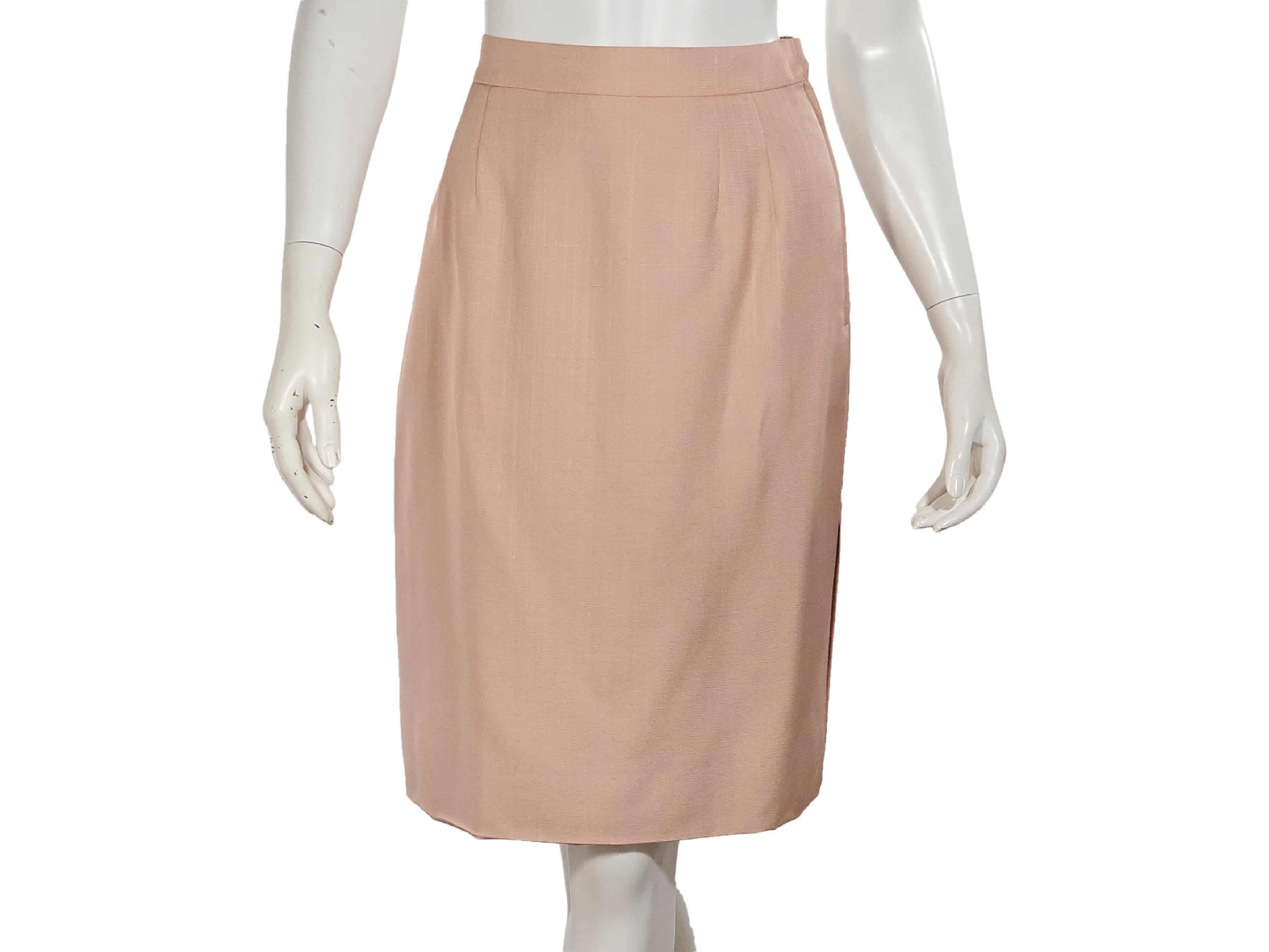 Women's Pink Vintage Valentino Skirt Suit Set