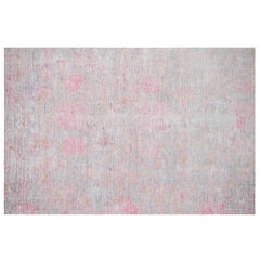 abc carpet Pink Vintage Wool Cotton Blend Runner - 3'1" x 8'
