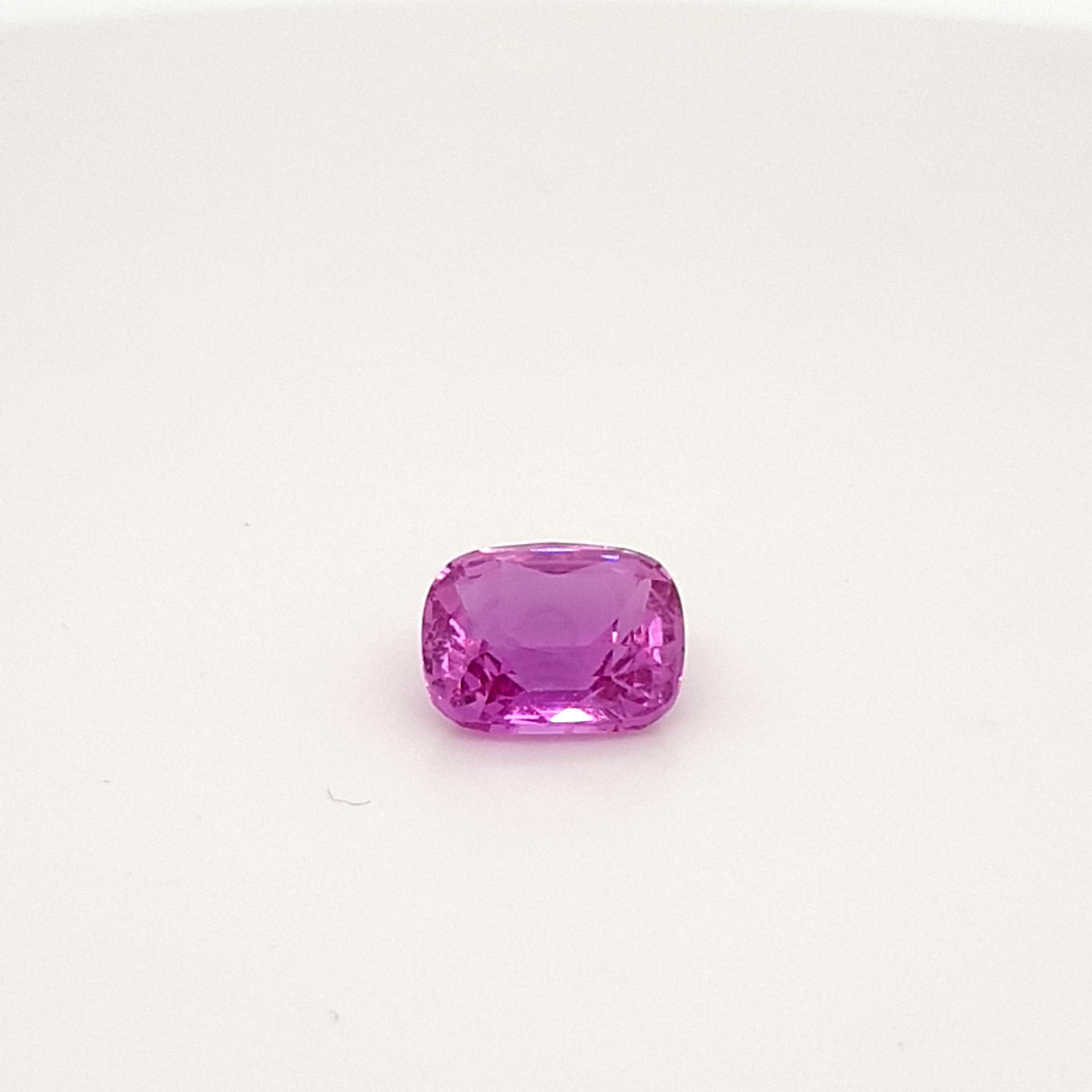 Pink Violet Sapphire, Faceted Gem, 3, 04 Ct., Loose Gemstone, no treatments For Sale 5