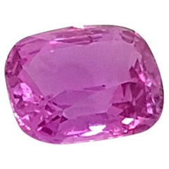 Saphir rose violet facetté, pierre précieuse non traitée, 3, 04 carats