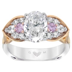Pink & Weißer Diamantring - Ein Gerard McCabe Eagle Design