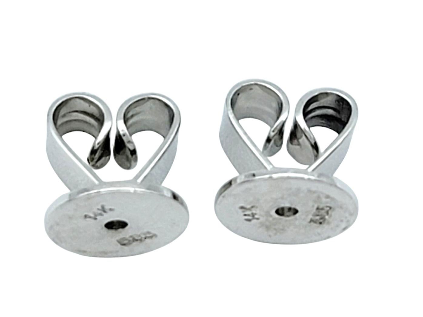Rosa & weißer Saphir Pavé-Ohrstecker mit Rubinen aus 14 Karat Gold mit Farbverlauf Damen im Angebot
