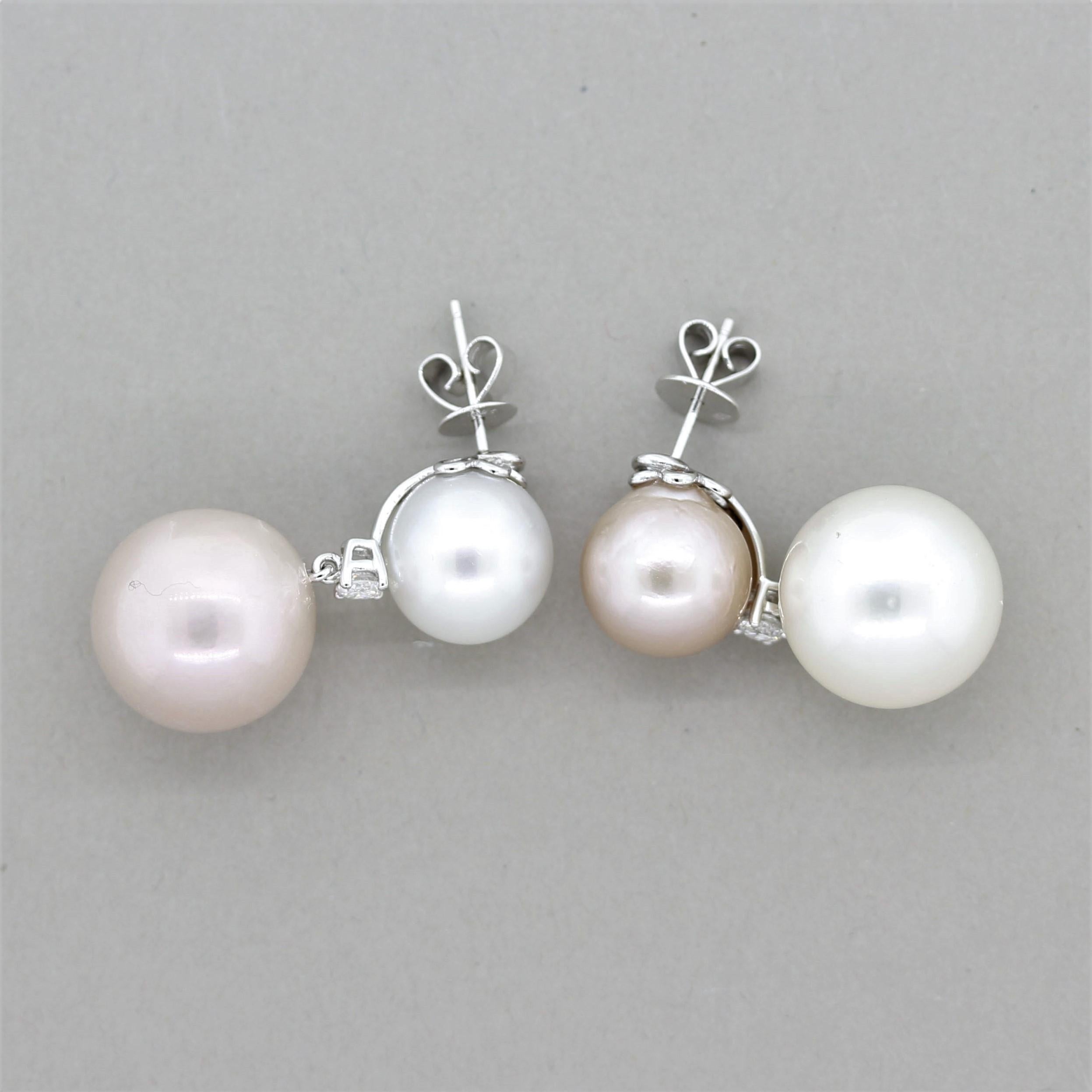 pinkish white south sea pearl