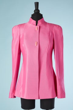 Pink wool and nylon single breasted jacket Thierry Mugler Activ
