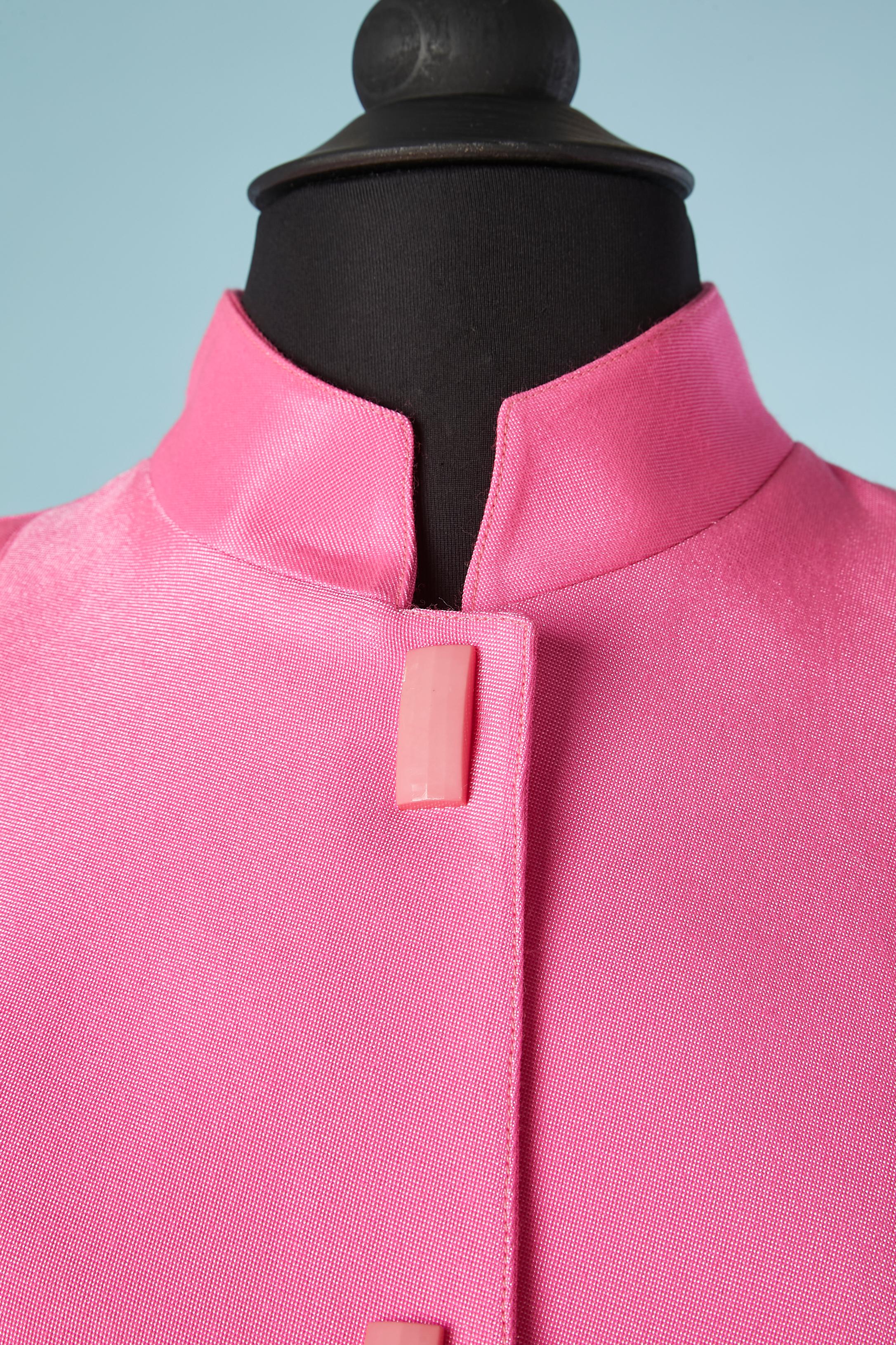 pink mugler jacket
