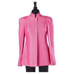 Pink wool and nylon single breasted jacket Thierry Mugler Activ 