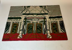 Wandteppich aus rosa Wolle von Nanda Vigo, 1992