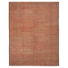 Pink Zameen Modern Wool Rug - 12'9" x 16'8"
