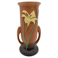 Pink Zephyr Lily 133-8 Art Pottery Vase by Roseville , 1946
