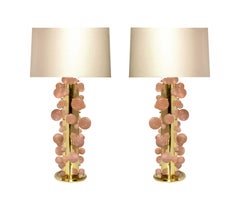 Pink40 Rock Crystal Bubble Lamps By Phoenix