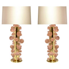 Lampes bulles en cristal de roche Pink40 par Phoenix