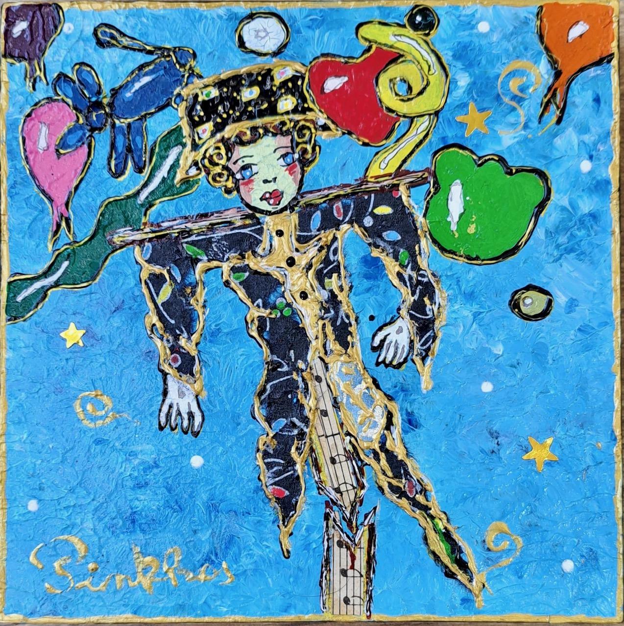 Epouvantail libéré - Spaventapasseri - Poesia - Circo - Lo spirito di Chagall - Pezzo unico