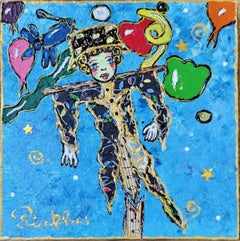 Epouvantail libéré - Spaventapasseri - Poesia - Circo - Lo spirito di Chagall - Pezzo unico