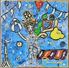 Marchand de ballons - Poetry - Circus - Chagall's spirit - Unique piece