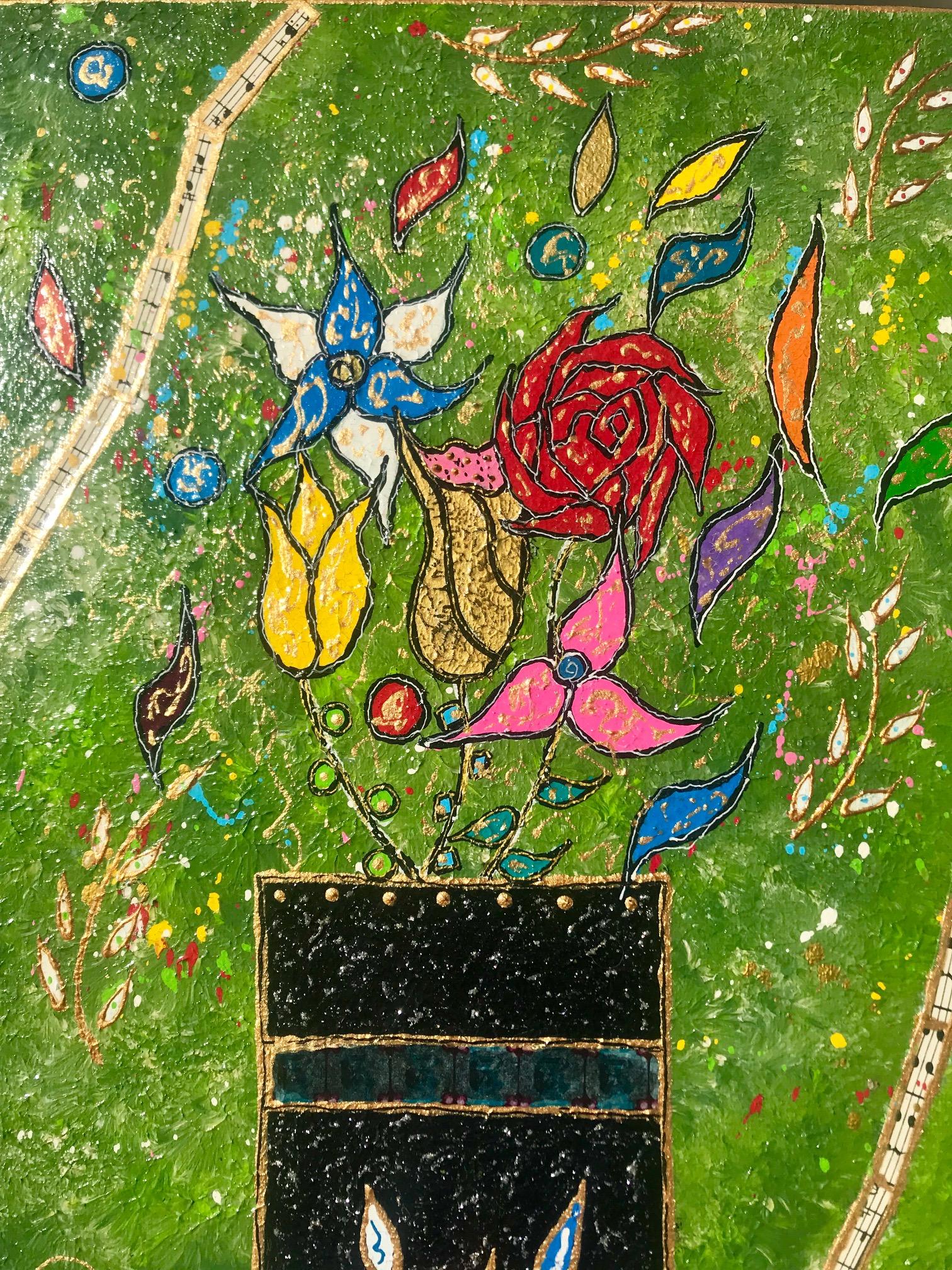 Nessun titolo - Still-Life Painting Verde di PINKHAS