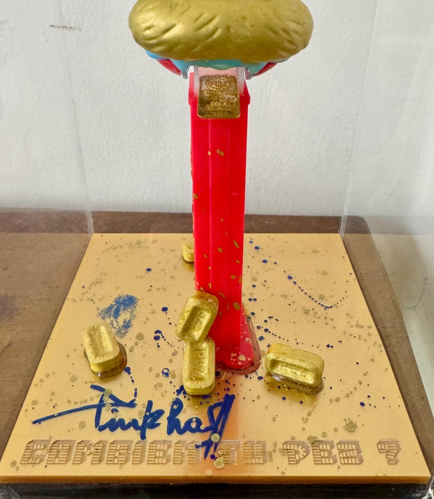 Combien tu Pez? PINKHAS Barra de oro Pitufo Schtroumpf Pieza única en venta 3