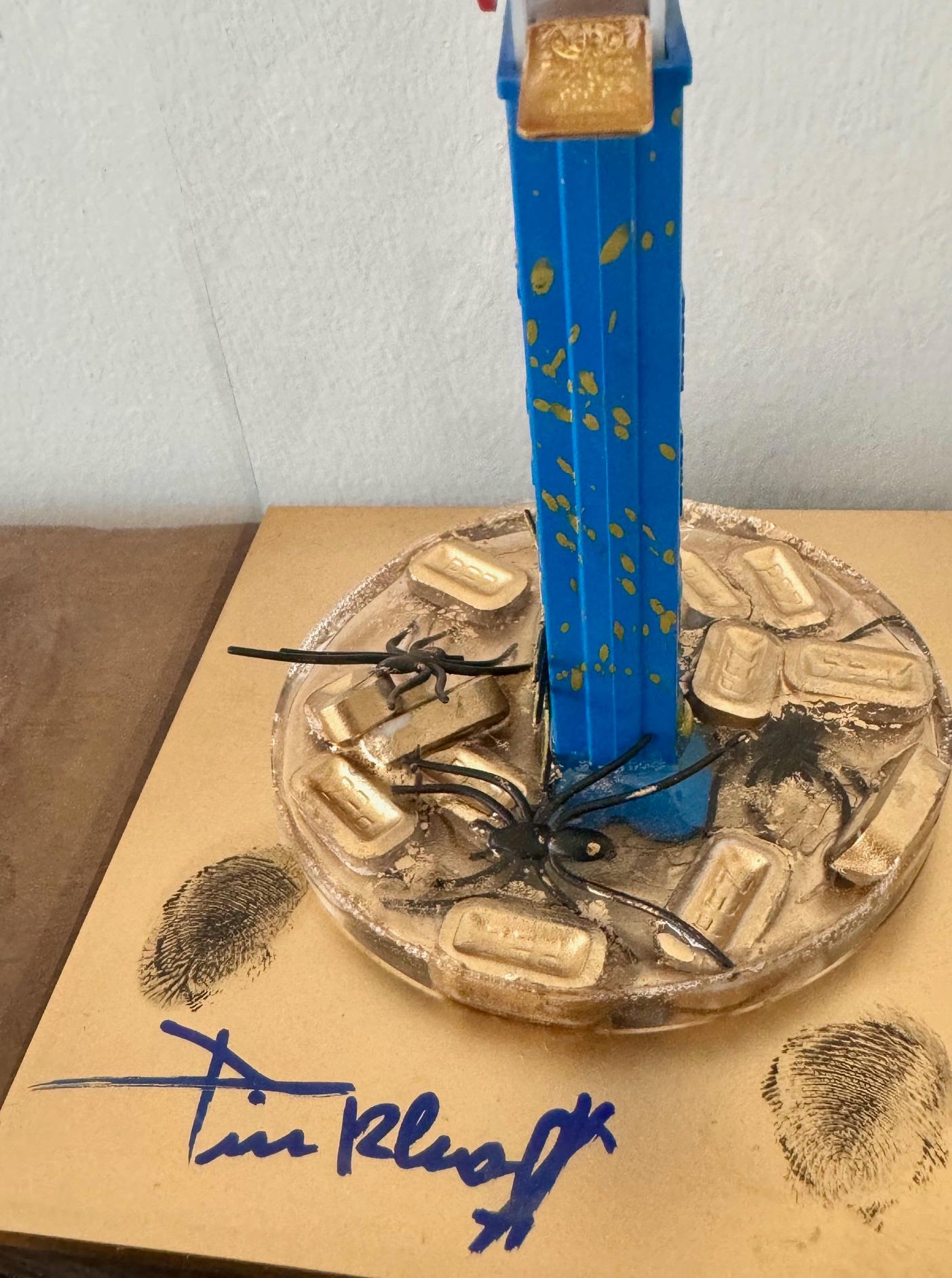 Combien tu Pez? PINKHAS Lingote de Oro Spiderman Pieza Única en venta 1