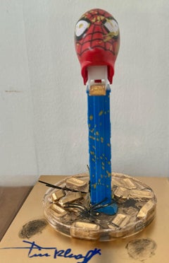 Combien tu Pez? PINKHAS Lingote de Oro Spiderman Pieza Única