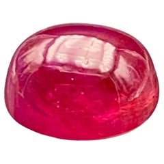 Pinkish Hue Red Natural Ruby Ring Loose Gemstone 5.90 Ct Cabochon for Jewelry