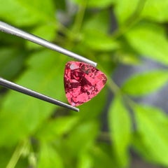 Pinkish Peach color Burmese Spinel 3.40 carats Trilliant Cut Natural Gemstone