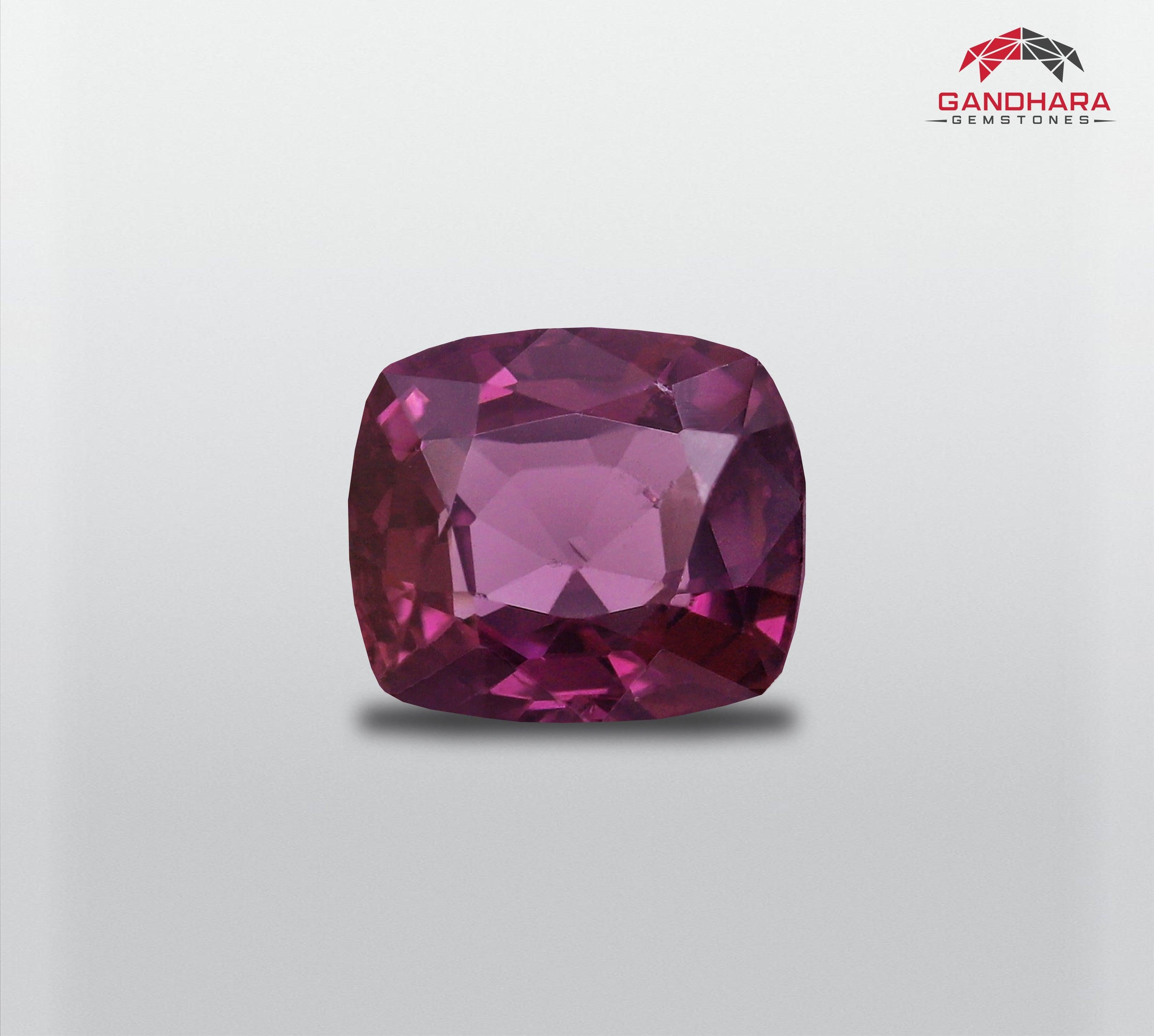 Pinkish Purple Spinel For Ring of 1.61 carats from Burma has a wonderful cut in a Cushion shape, incredible Pinkish Purple color. Great brilliance. This gem is SI Clarity.

Product Information:
GEMSTONE TYPE:	Pinkish Purple Spinel For